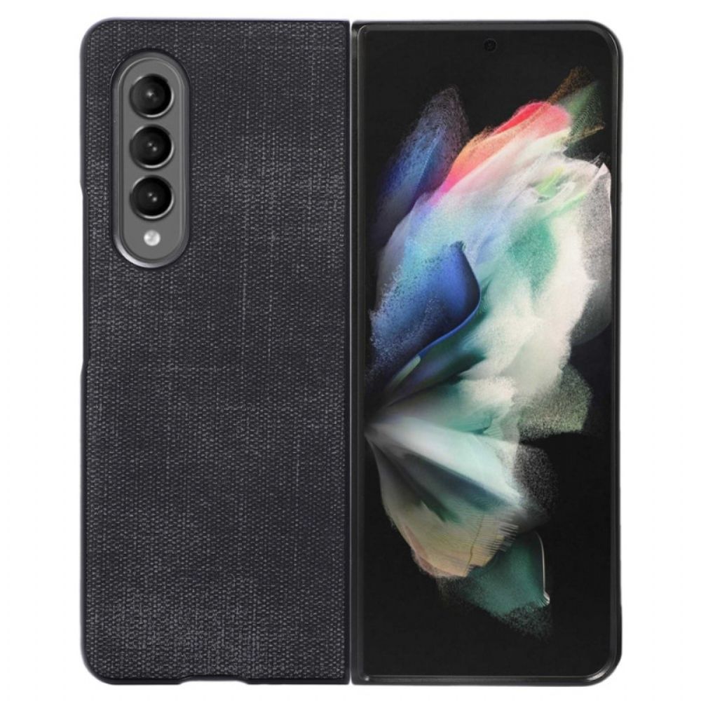 Hülle Für Samsung Galaxy Z Fold 4 Gewebtes Kunstleder