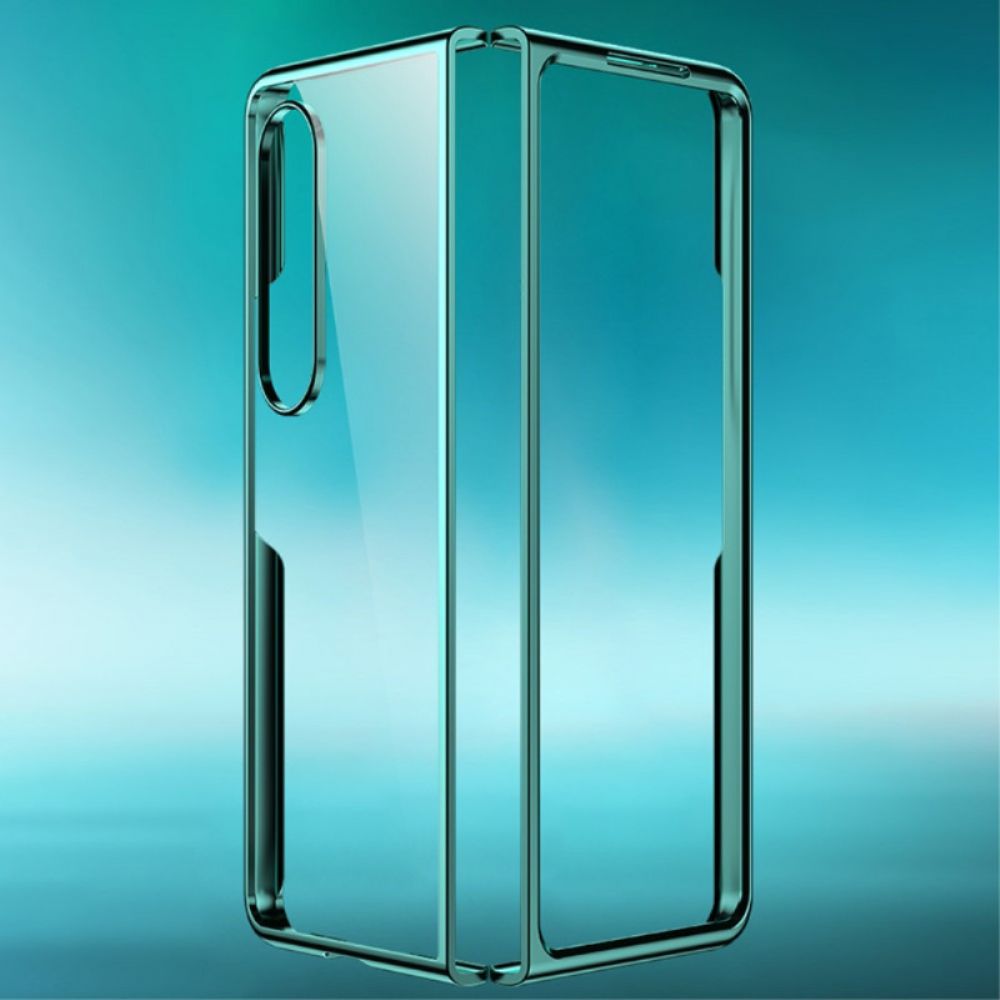 Hülle Für Samsung Galaxy Z Fold 4 Transparent-metallic