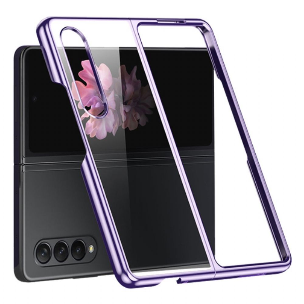 Hülle Für Samsung Galaxy Z Fold 4 Transparent-metallic