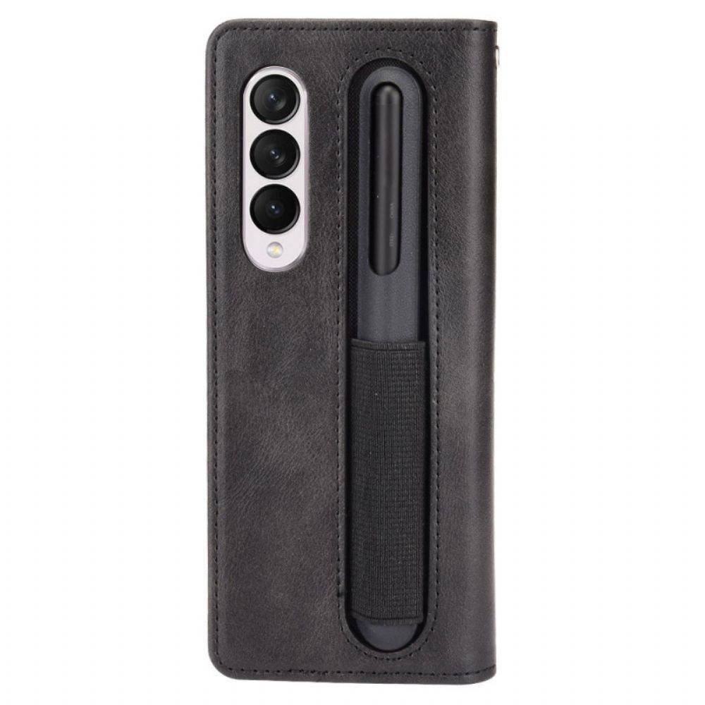 Schutzhülle Für Samsung Galaxy Z Fold 4 Flip Case Retro-pen-rang