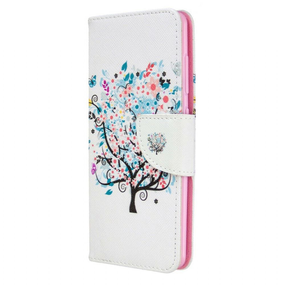 Flip Case Für Samsung Galaxy A41 Blumiger Baum