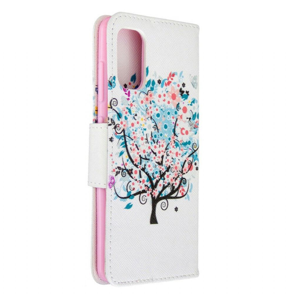 Flip Case Für Samsung Galaxy A41 Blumiger Baum