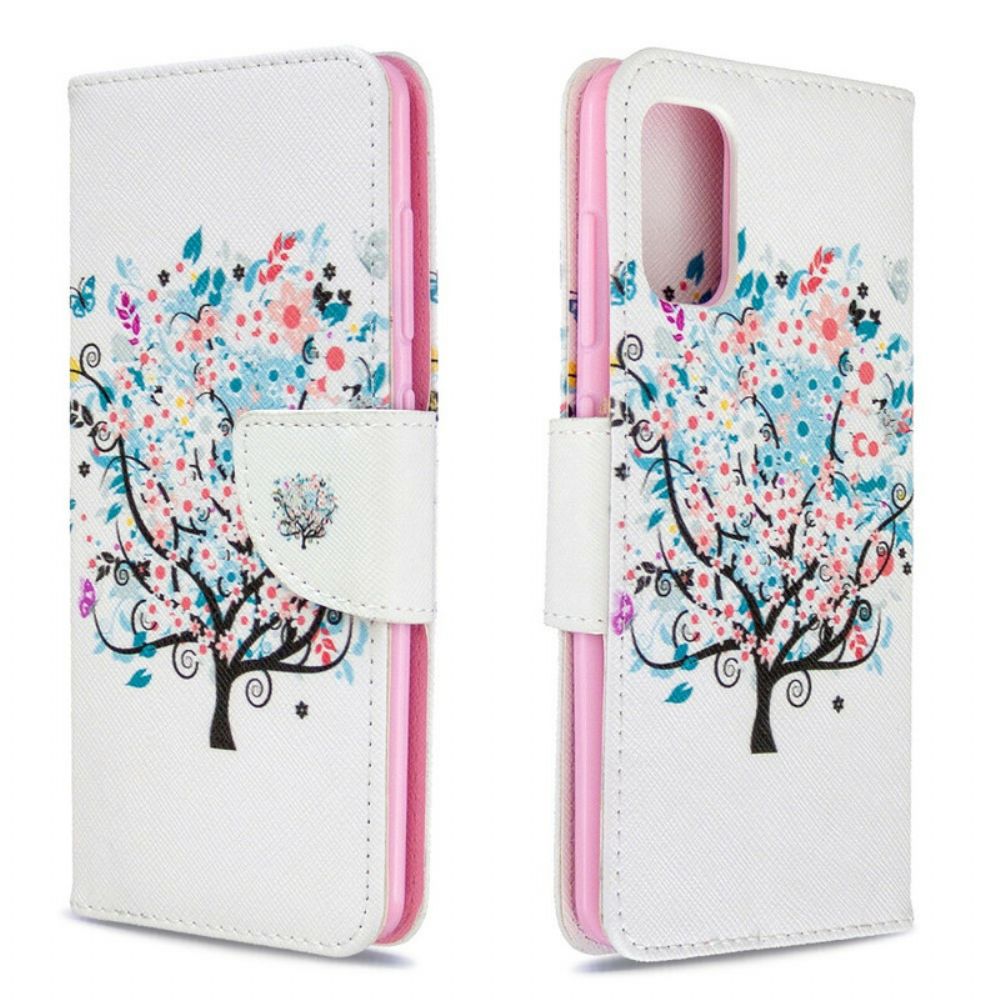 Flip Case Für Samsung Galaxy A41 Blumiger Baum