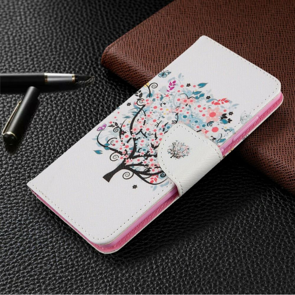 Flip Case Für Samsung Galaxy A41 Blumiger Baum