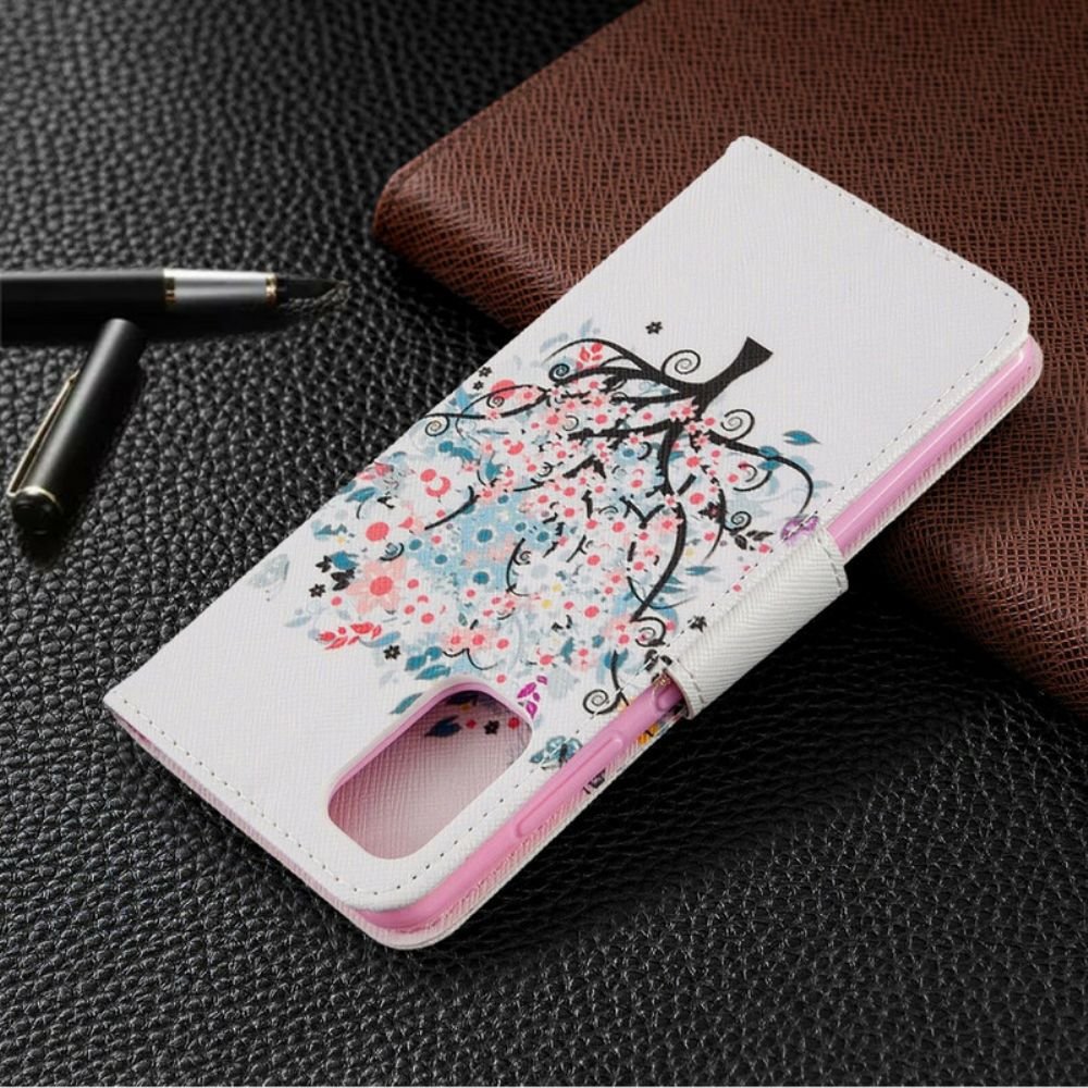 Flip Case Für Samsung Galaxy A41 Blumiger Baum