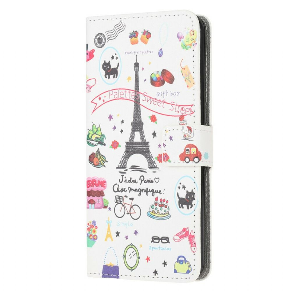 Flip Case Für Samsung Galaxy A41 Ich Liebe Paris