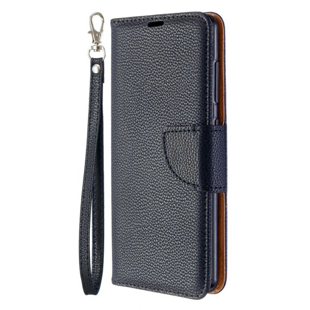 Flip Case Für Samsung Galaxy A41 Flip Case Litschi-klappe Schräg