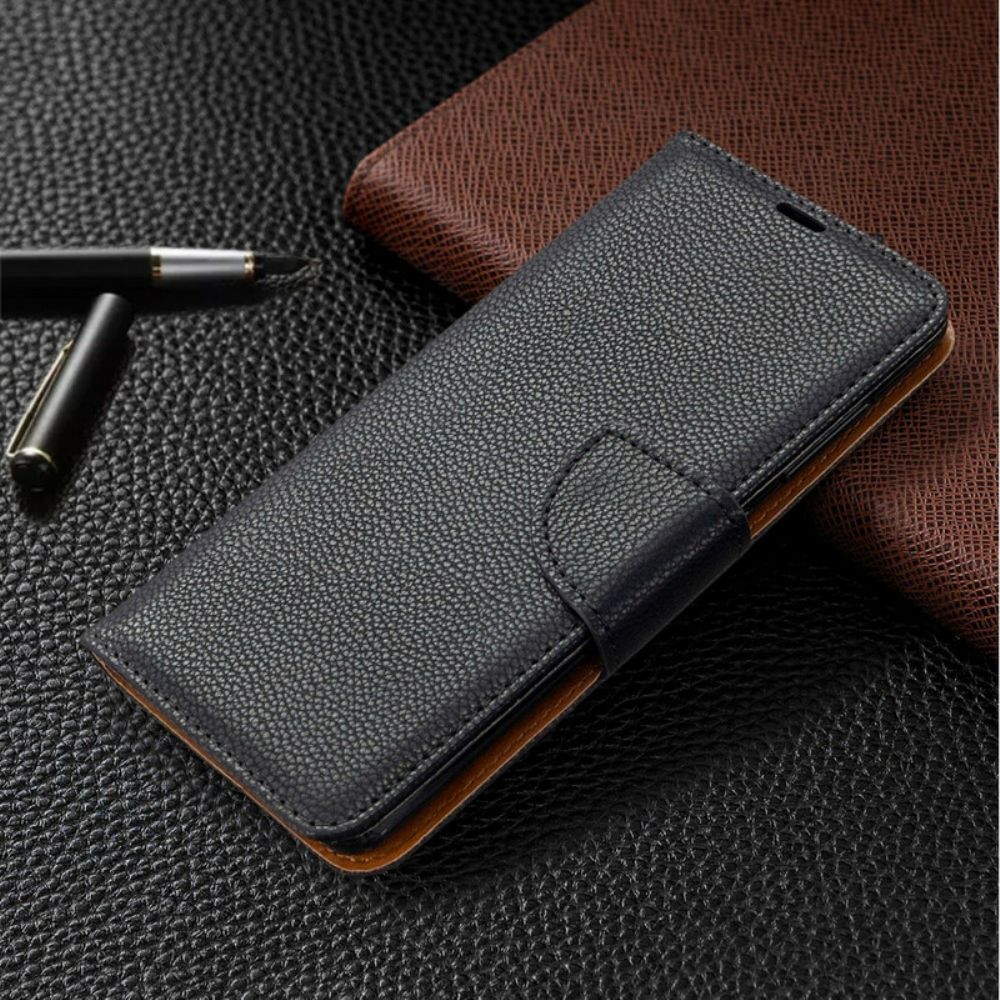 Flip Case Für Samsung Galaxy A41 Flip Case Litschi-klappe Schräg