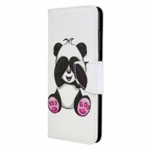 Flip Case Für Samsung Galaxy A41 Panda-spaß