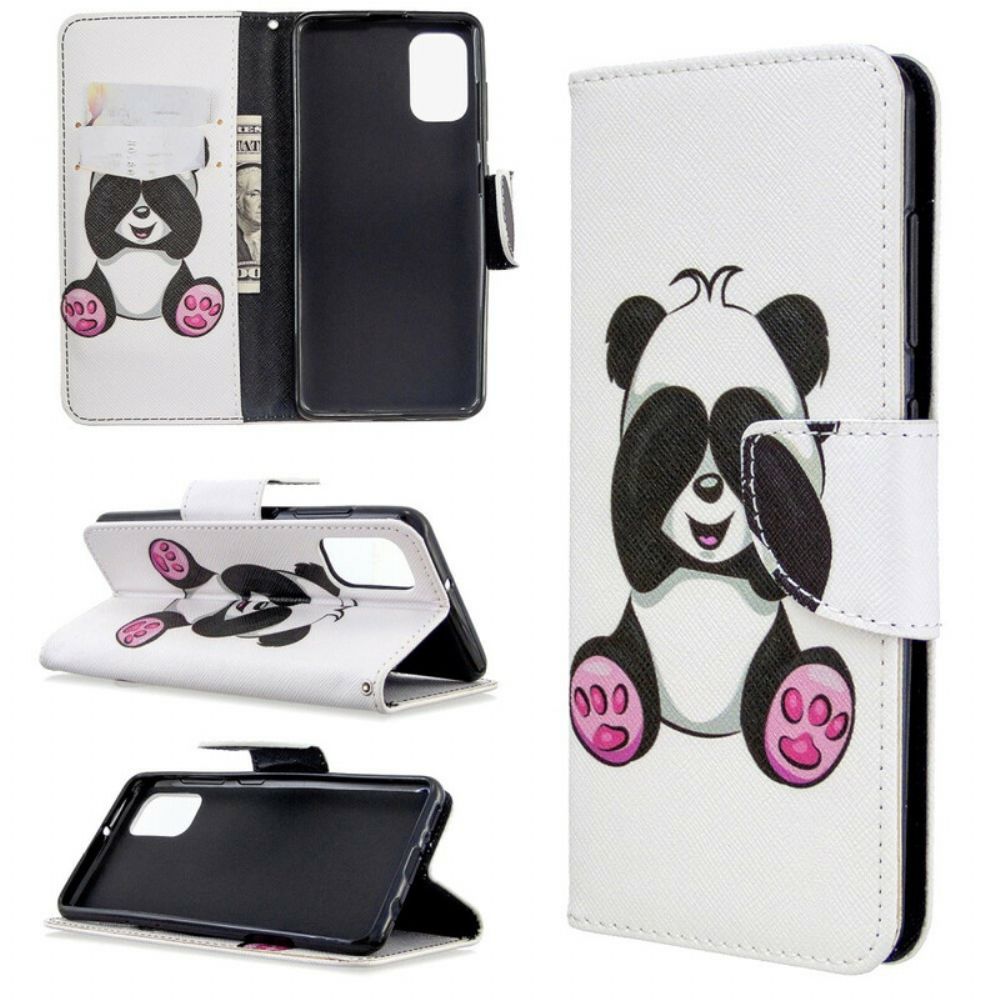 Flip Case Für Samsung Galaxy A41 Panda-spaß