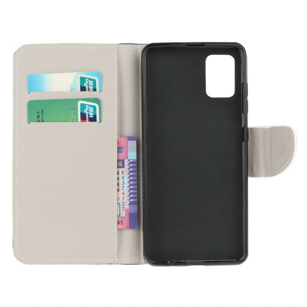 Flip Case Für Samsung Galaxy A41 Retro-eiffelturm