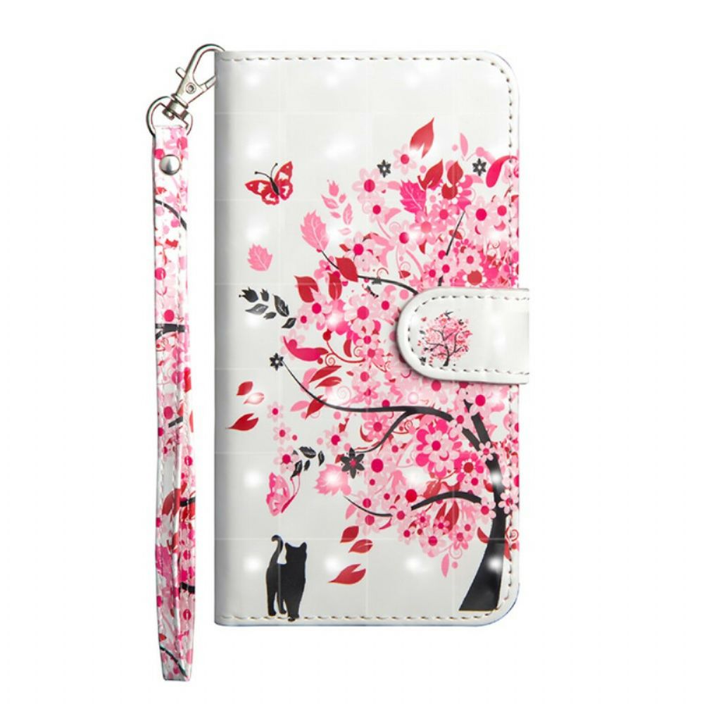 Flip Case Für Samsung Galaxy A41 Rosa Baum