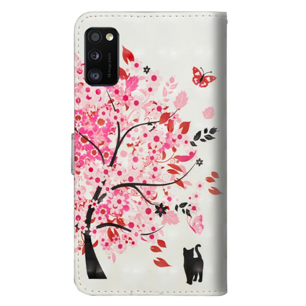 Flip Case Für Samsung Galaxy A41 Rosa Baum