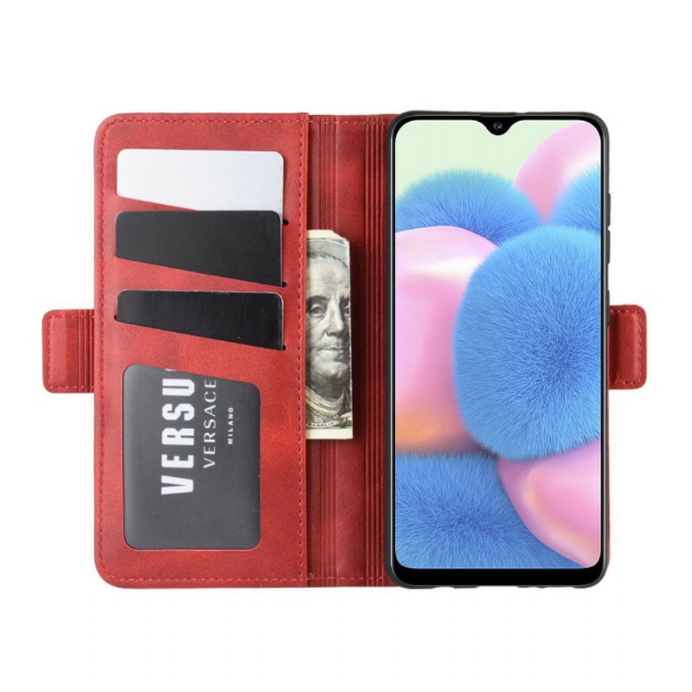 Flip Case Für Samsung Galaxy A41 Flip Case Vintage Doppelklappe