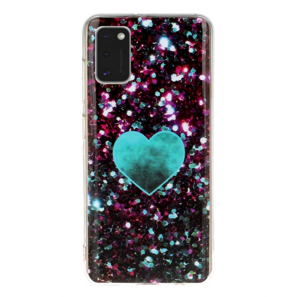 Handyhülle Für Samsung Galaxy A41 Glitzermarmor