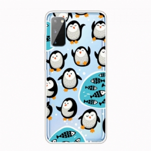 Handyhülle Für Samsung Galaxy A41 Pinguine Und Fische