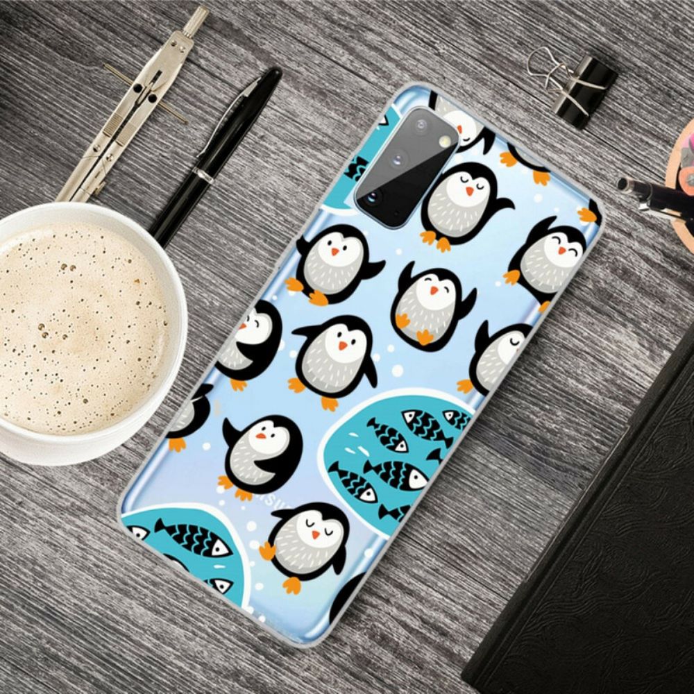 Handyhülle Für Samsung Galaxy A41 Pinguine Und Fische