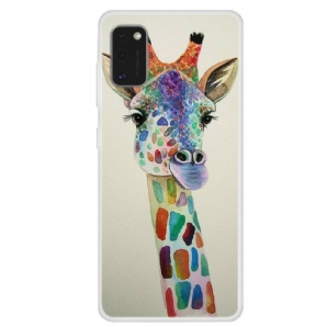 Hülle Für Samsung Galaxy A41 Bunte Giraffe