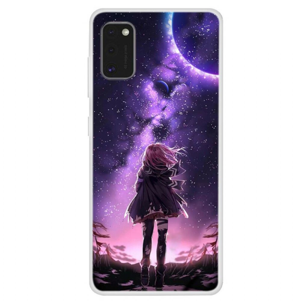 Hülle Für Samsung Galaxy A41 Magischer Vollmond