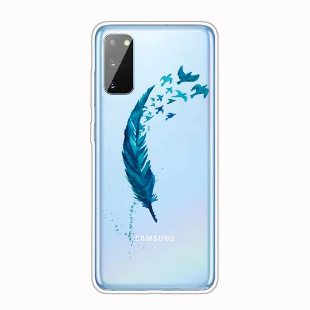 Hülle Für Samsung Galaxy A41 Schöne Feder