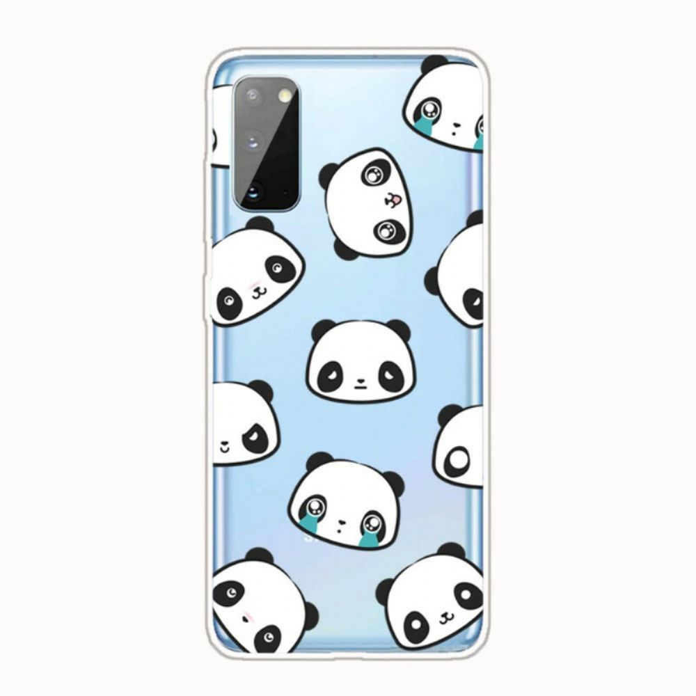 Hülle Für Samsung Galaxy A41 Transparente Sentimentale Pandas