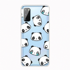 Hülle Für Samsung Galaxy A41 Transparente Sentimentale Pandas