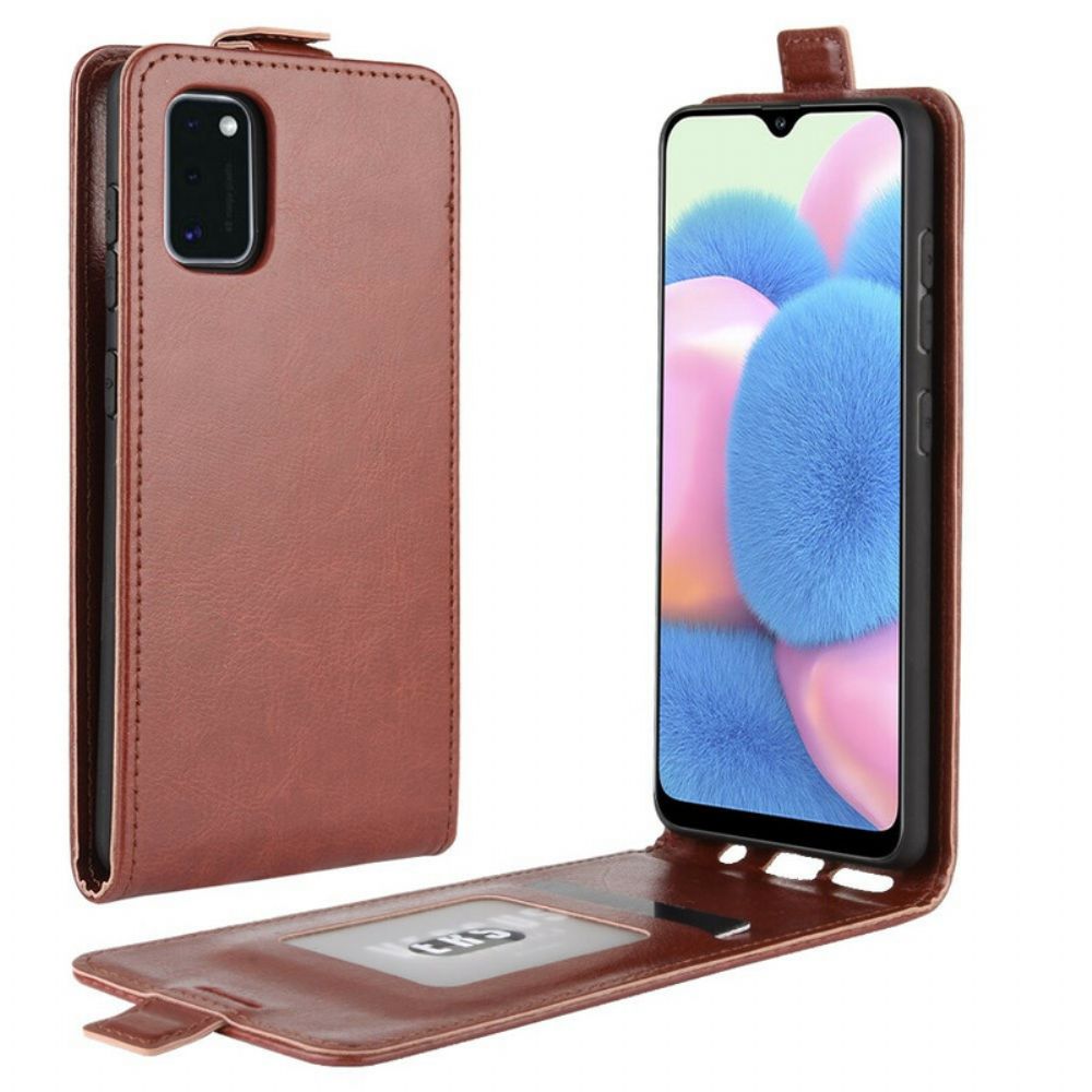 Lederhüllen Für Samsung Galaxy A41 Flip Case Faltbarer Ledereffekt