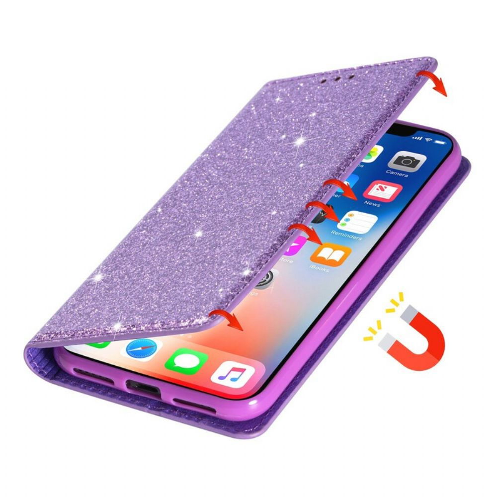 Schutzhülle Für Samsung Galaxy A41 Flip Case Pailletten-stil