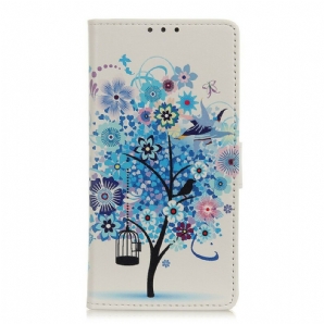 Flip Case Für Samsung Galaxy S21 5G Blühender Baum