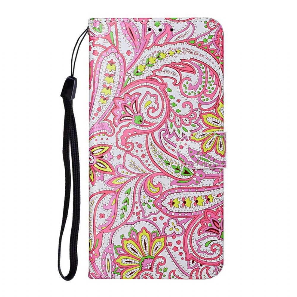 Flip Case Für Samsung Galaxy S21 5G Blumenmuster