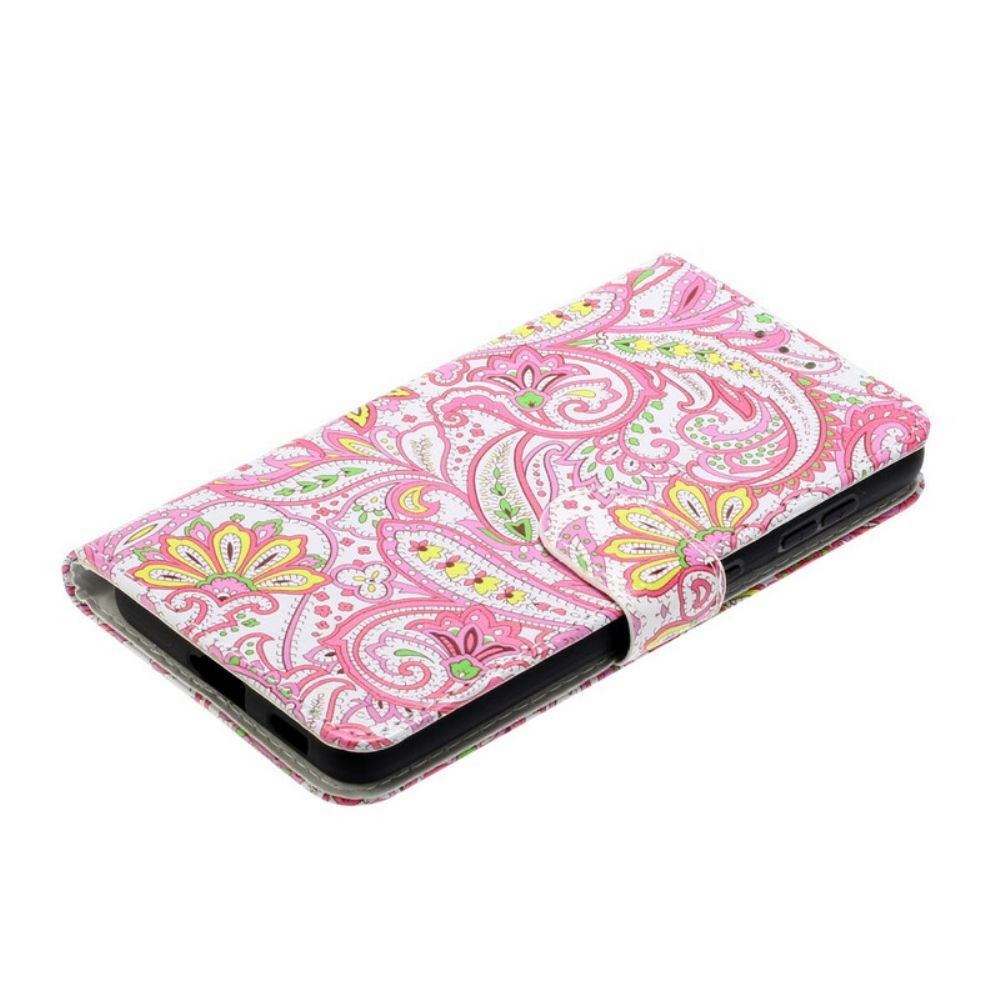 Flip Case Für Samsung Galaxy S21 5G Blumenmuster