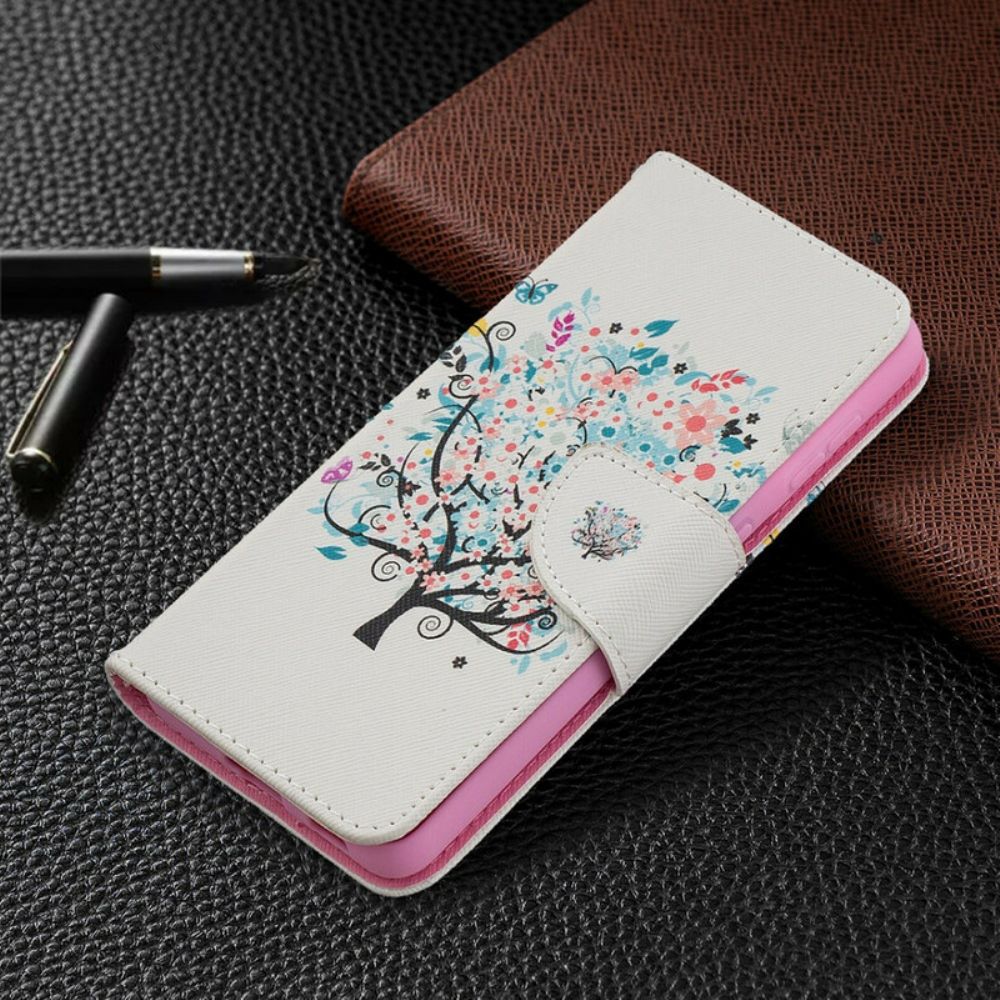 Flip Case Für Samsung Galaxy S21 5G Blumiger Baum