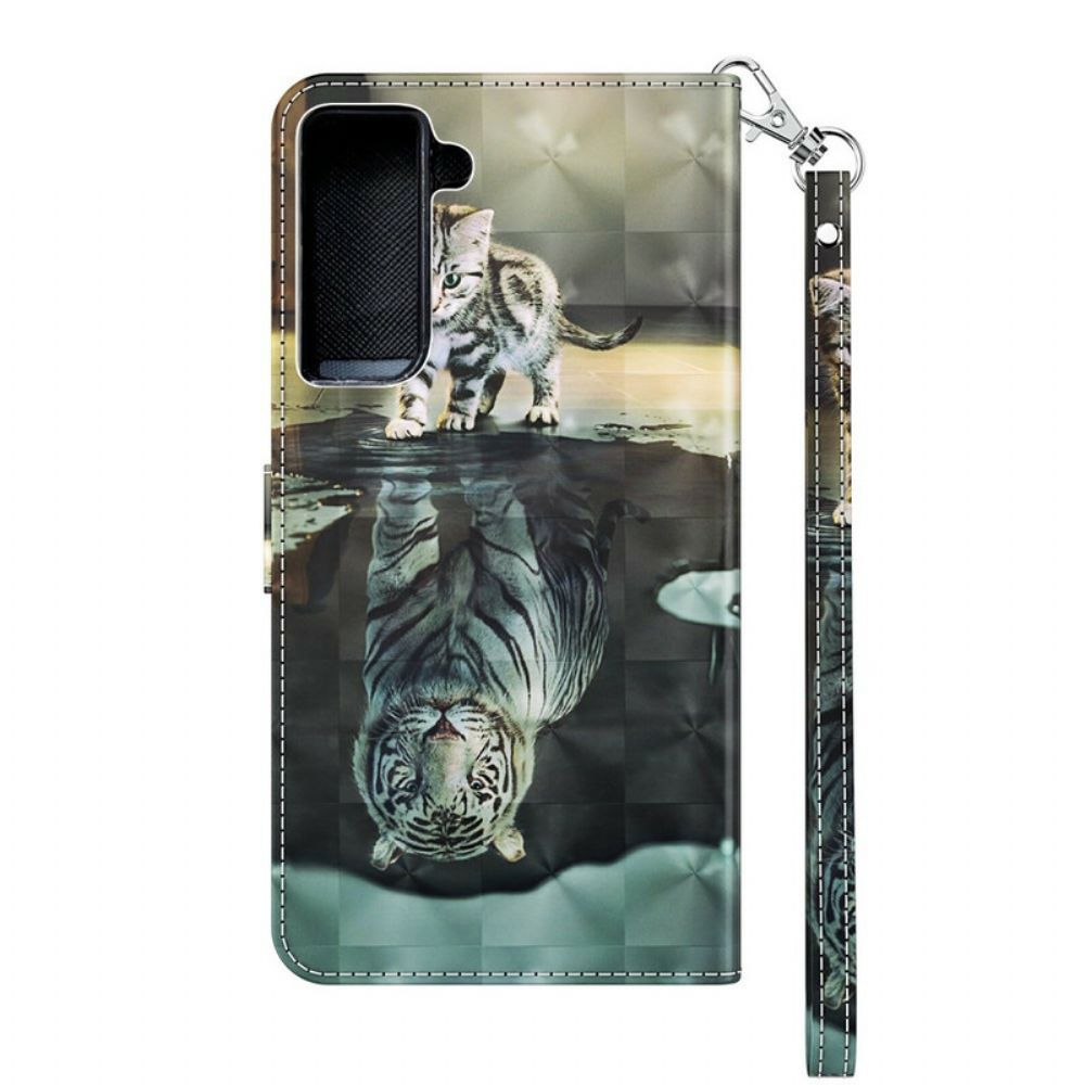 Flip Case Für Samsung Galaxy S21 5G Ernst Der Tiger