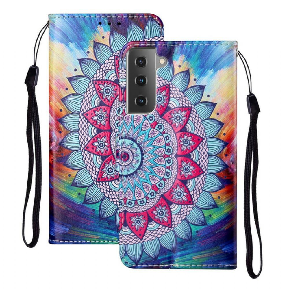 Flip Case Für Samsung Galaxy S21 5G Königs-mandala