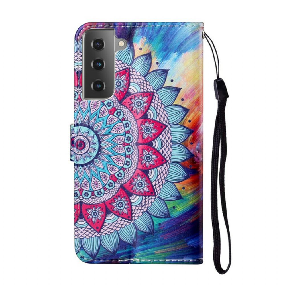 Flip Case Für Samsung Galaxy S21 5G Königs-mandala