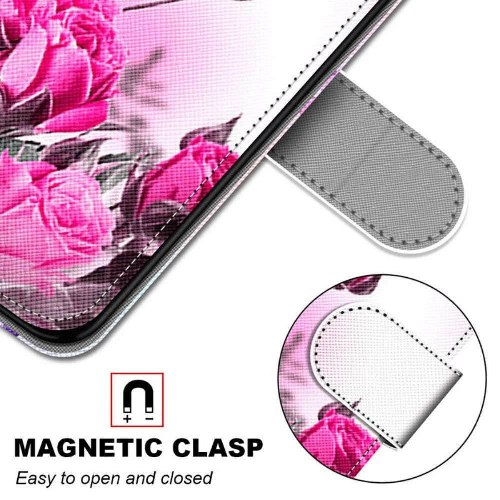 Flip Case Für Samsung Galaxy S21 5G Magische Blumen