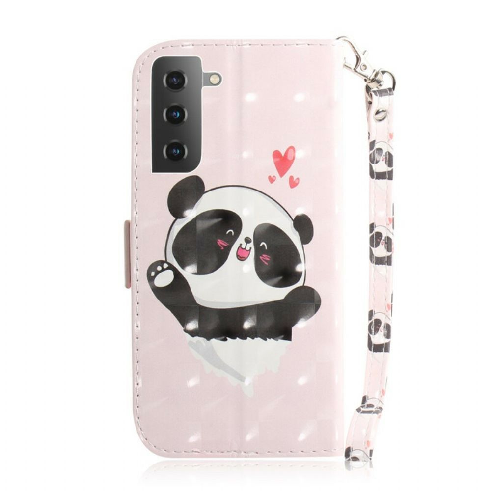 Flip Case Für Samsung Galaxy S21 5G Mit Kordel Tanga-panda