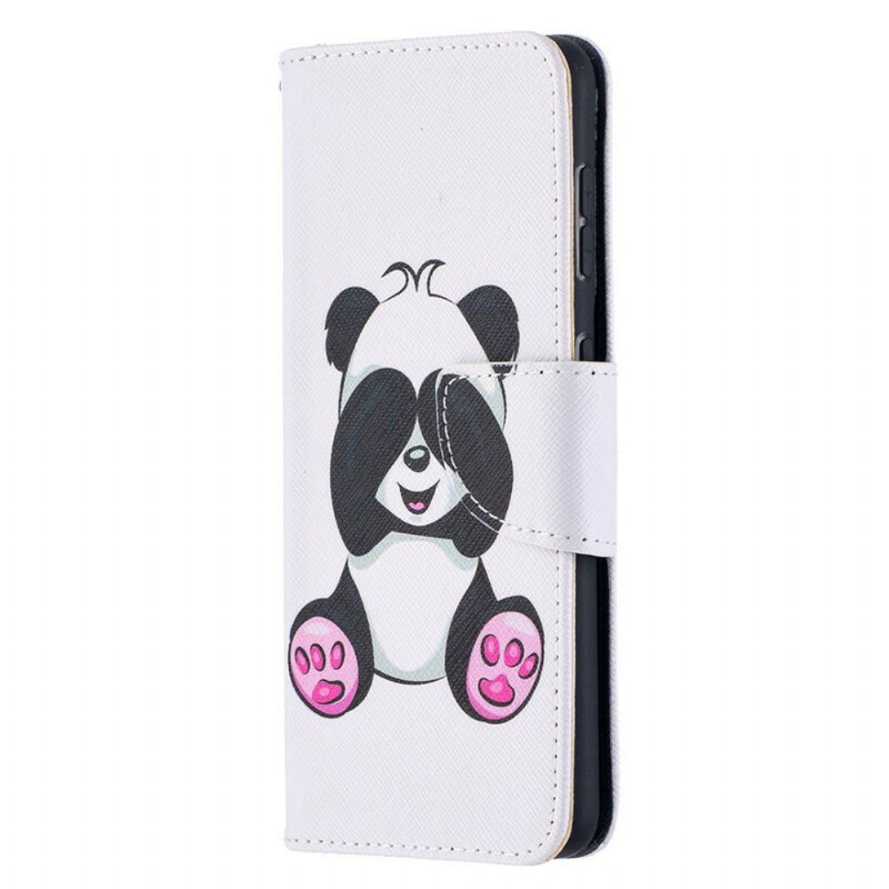 Flip Case Für Samsung Galaxy S21 5G Panda-spaß