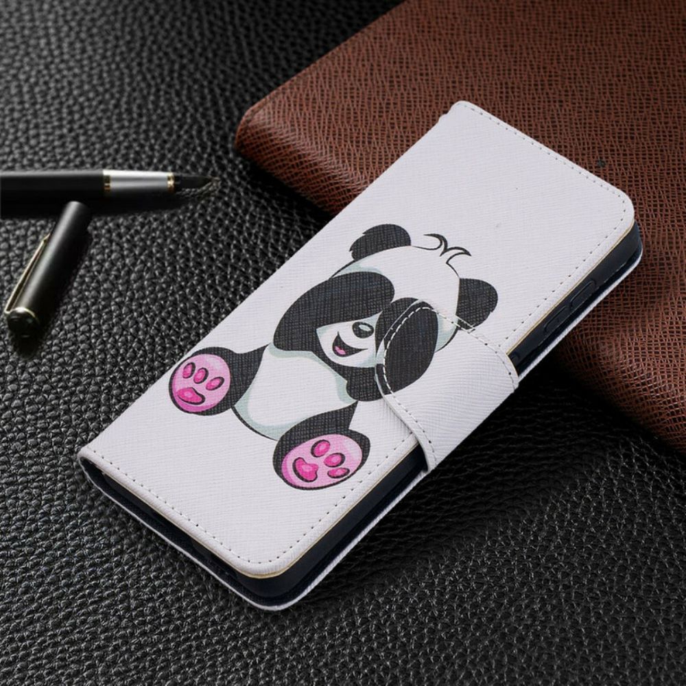 Flip Case Für Samsung Galaxy S21 5G Panda-spaß