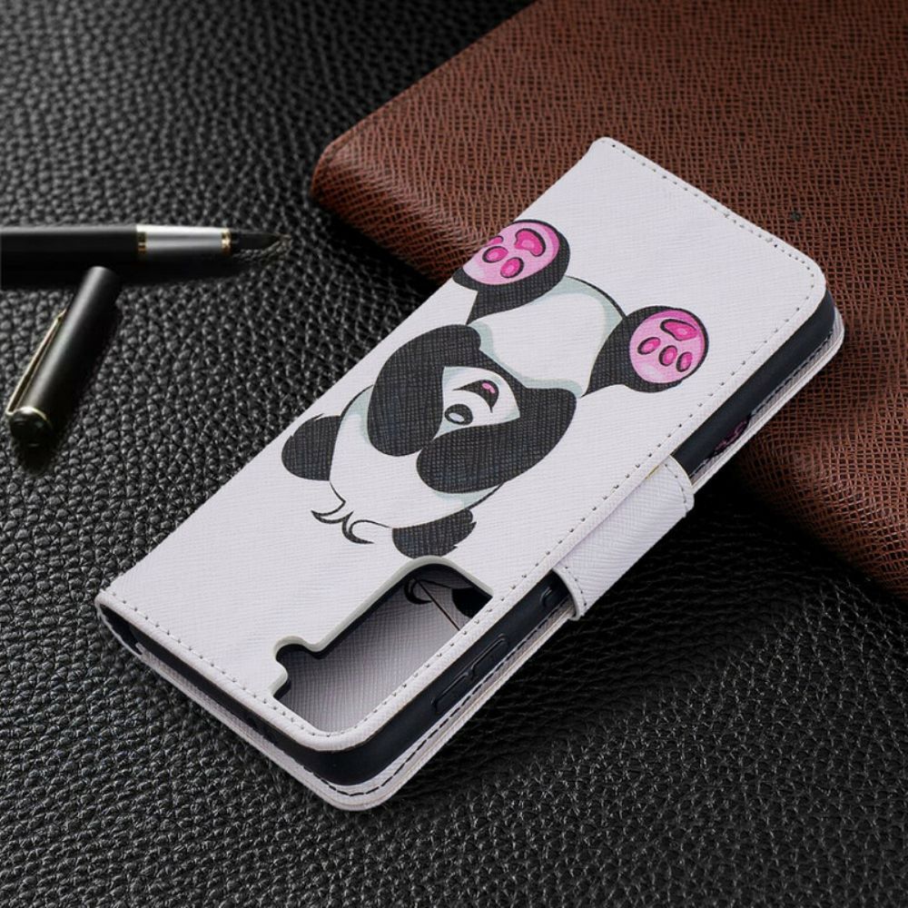 Flip Case Für Samsung Galaxy S21 5G Panda-spaß