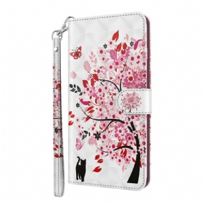 Flip Case Für Samsung Galaxy S21 5G Rosa Baum