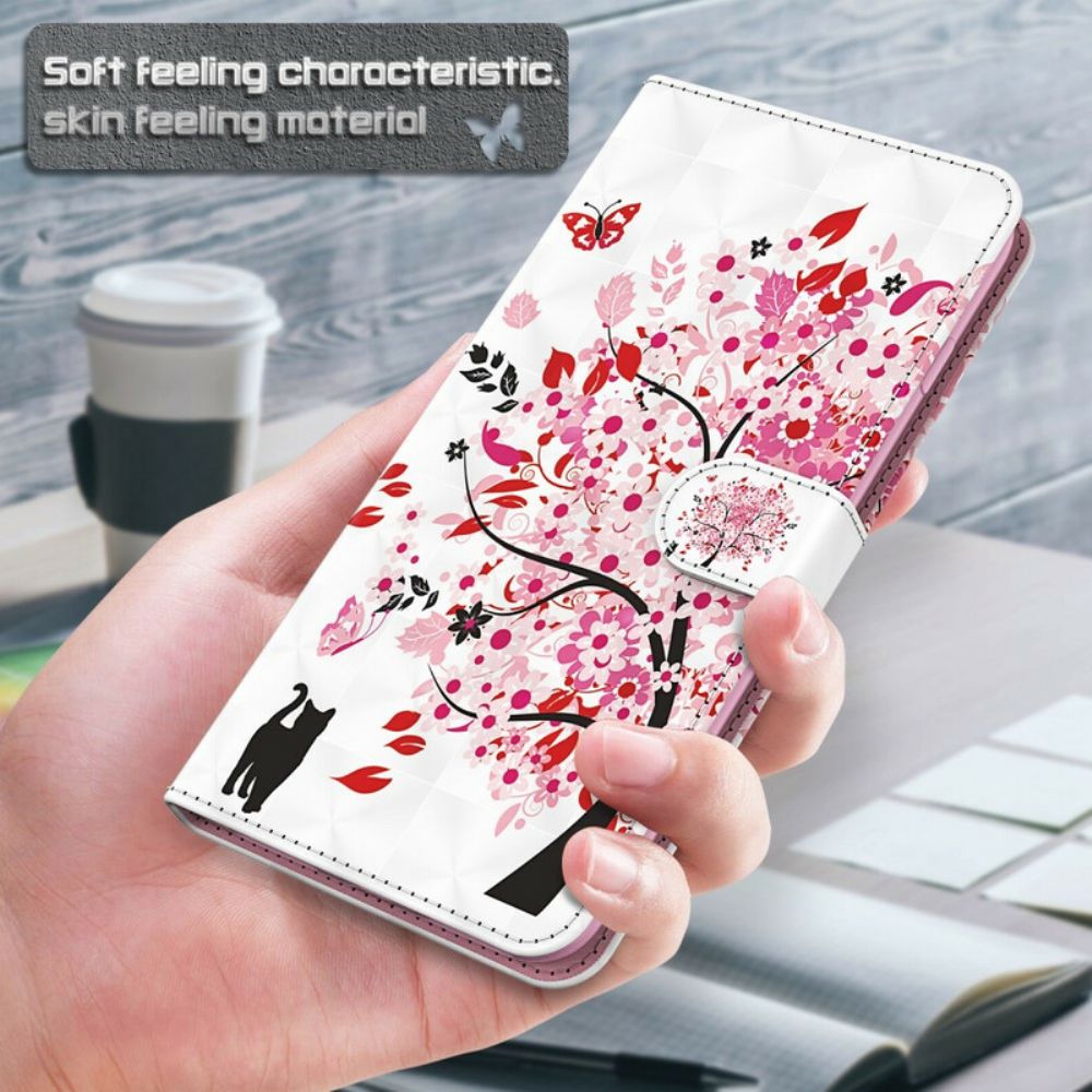 Flip Case Für Samsung Galaxy S21 5G Rosa Baum