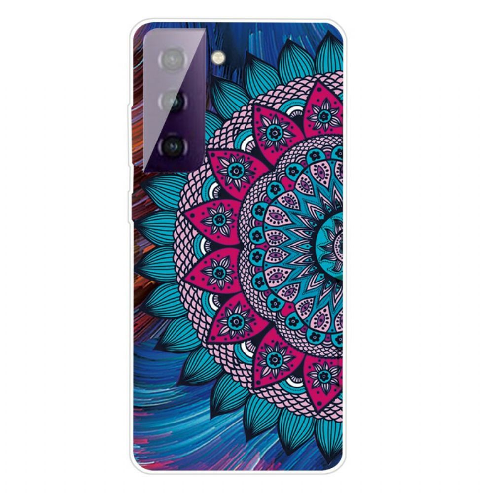 Handyhülle Für Samsung Galaxy S21 5G Buntes Mandala