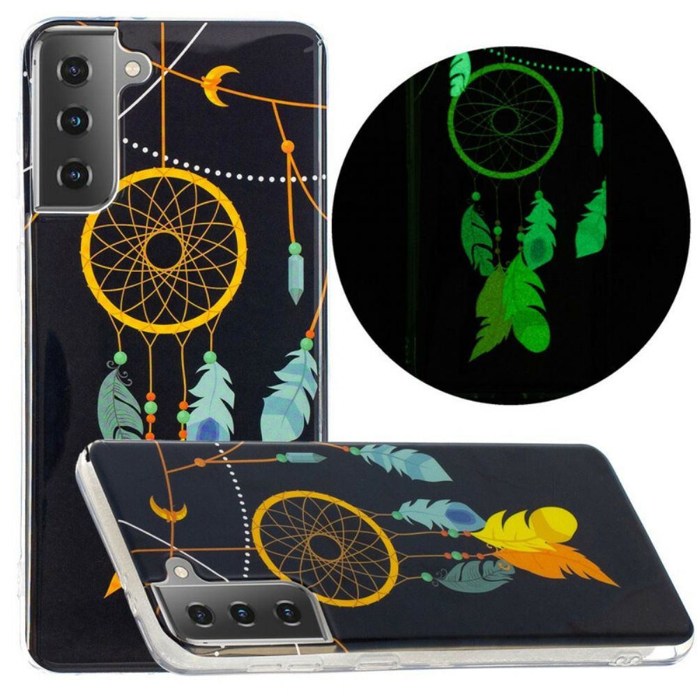 Handyhülle Für Samsung Galaxy S21 5G Fluoreszierender Traumfänger