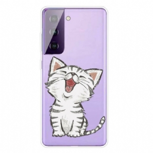 Handyhülle Für Samsung Galaxy S21 5G Schöne Katze