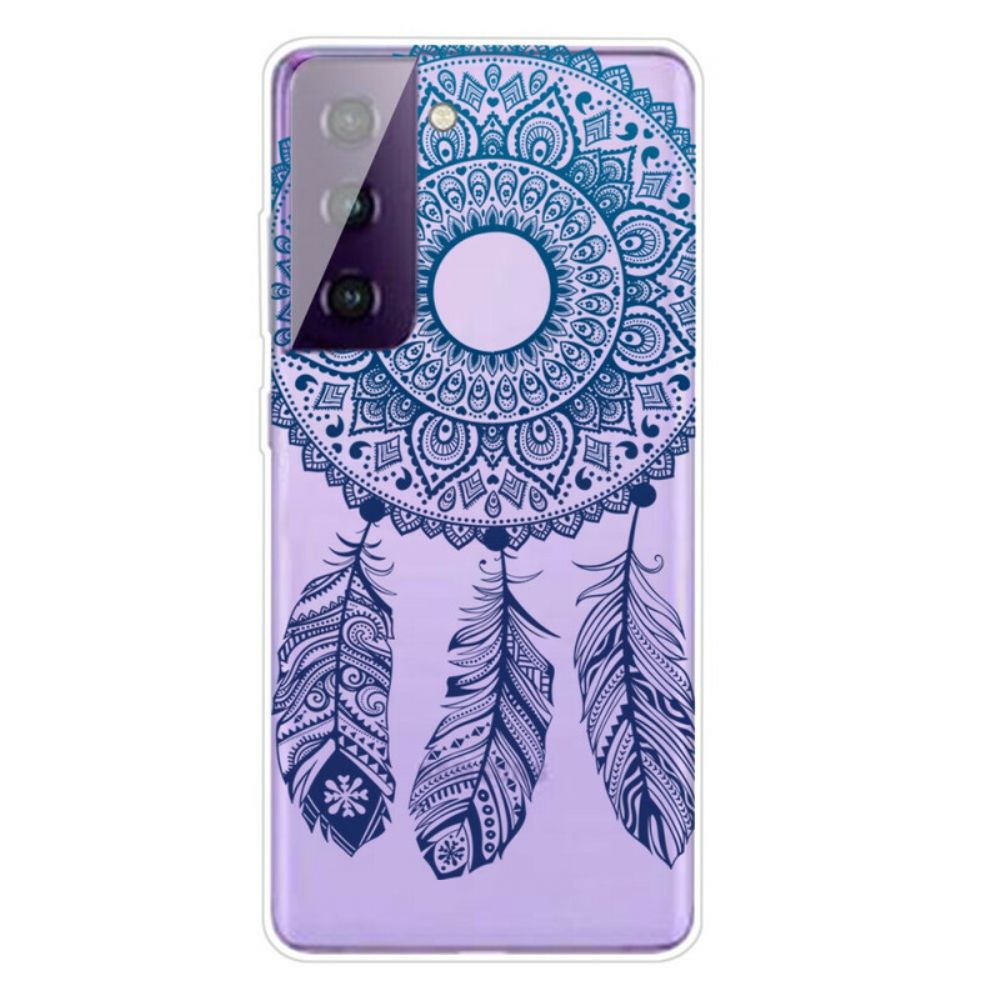 Hülle Für Samsung Galaxy S21 5G Einzelnes Blumenmandala