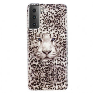 Hülle Für Samsung Galaxy S21 5G Fluoreszierender Leopard