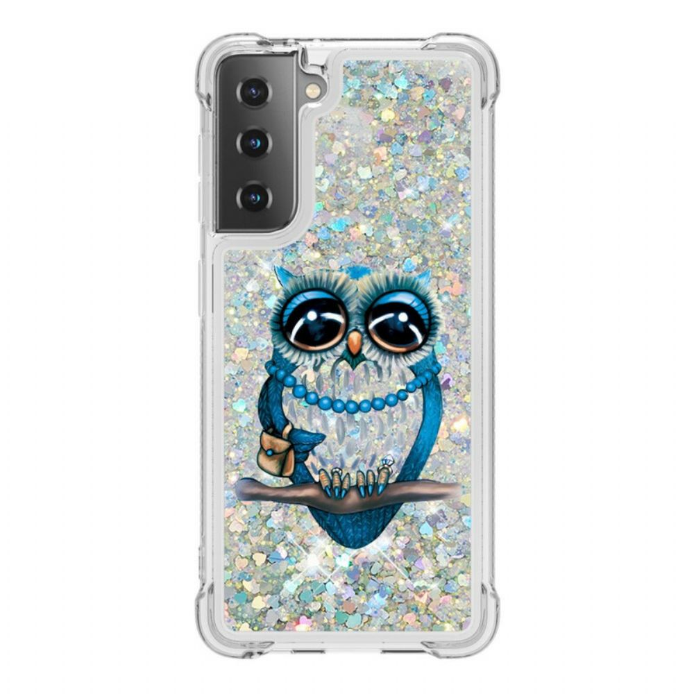 Hülle Für Samsung Galaxy S21 5G Fräulein Glitter Eule