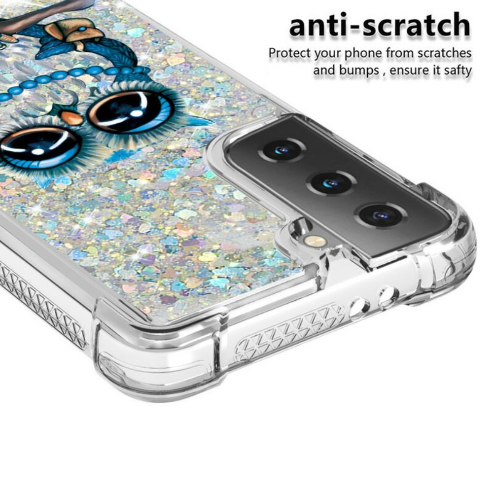 Hülle Für Samsung Galaxy S21 5G Fräulein Glitter Eule