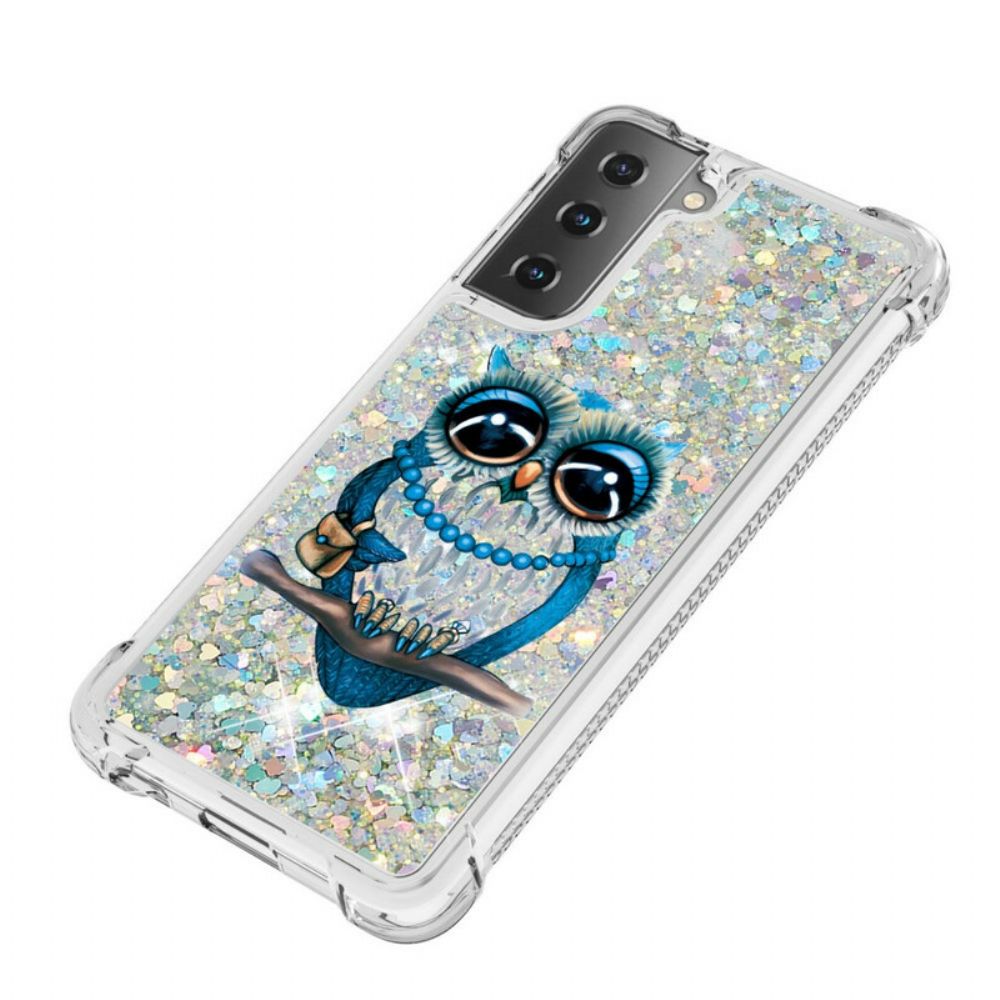 Hülle Für Samsung Galaxy S21 5G Fräulein Glitter Eule